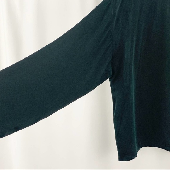 Eileen Fisher 100% Silk Black Blouse L - Picture 5 of 6